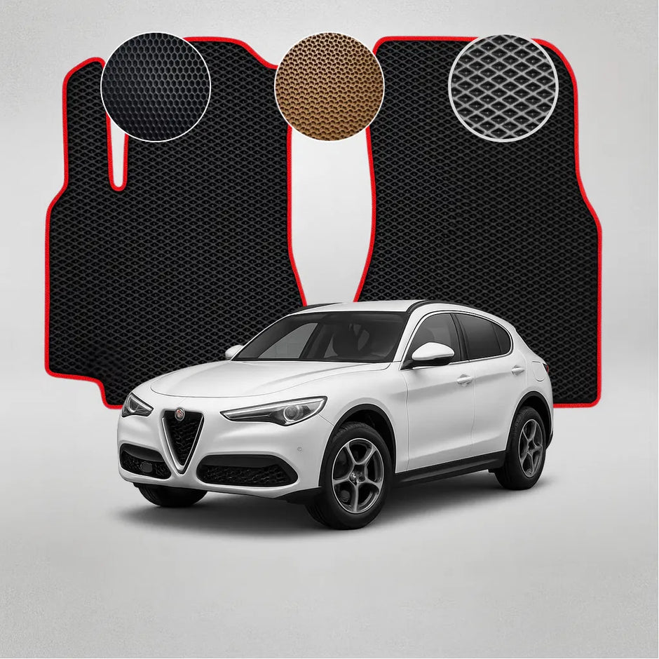 EVA rohože pro Alfa Romeo Stelvio 1. generace crossoveru (od roku 2017)
