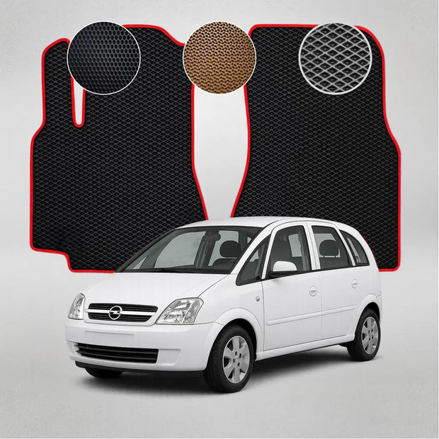 EVA podlahové rohože pro Opel Meriva 1. generace minivanu (2002–2010)