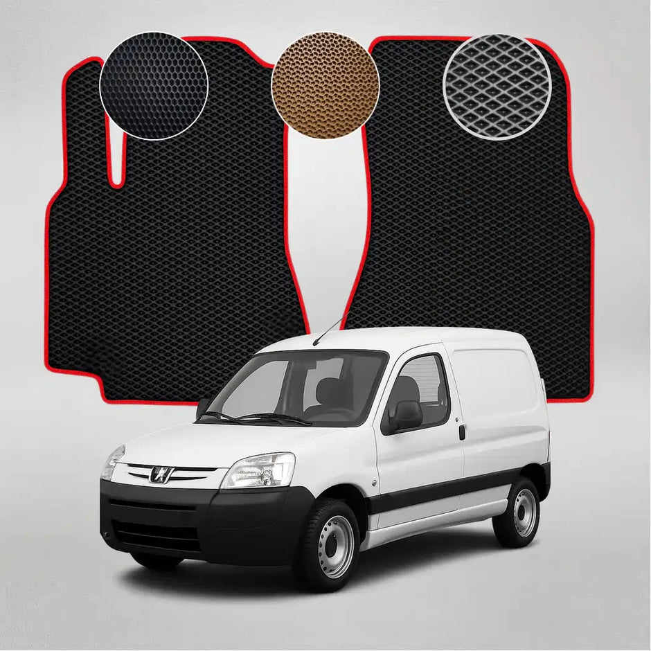EVA podlahové rohože pro Peugeot Partner 1. generace minivanu (1996–2013)